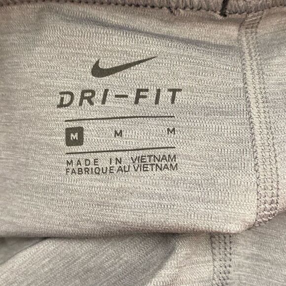 Nike Pro Dri-Fit Women's Gray Heather Elastic Waist Compression Leggings Medium - Picture 7 of 8
